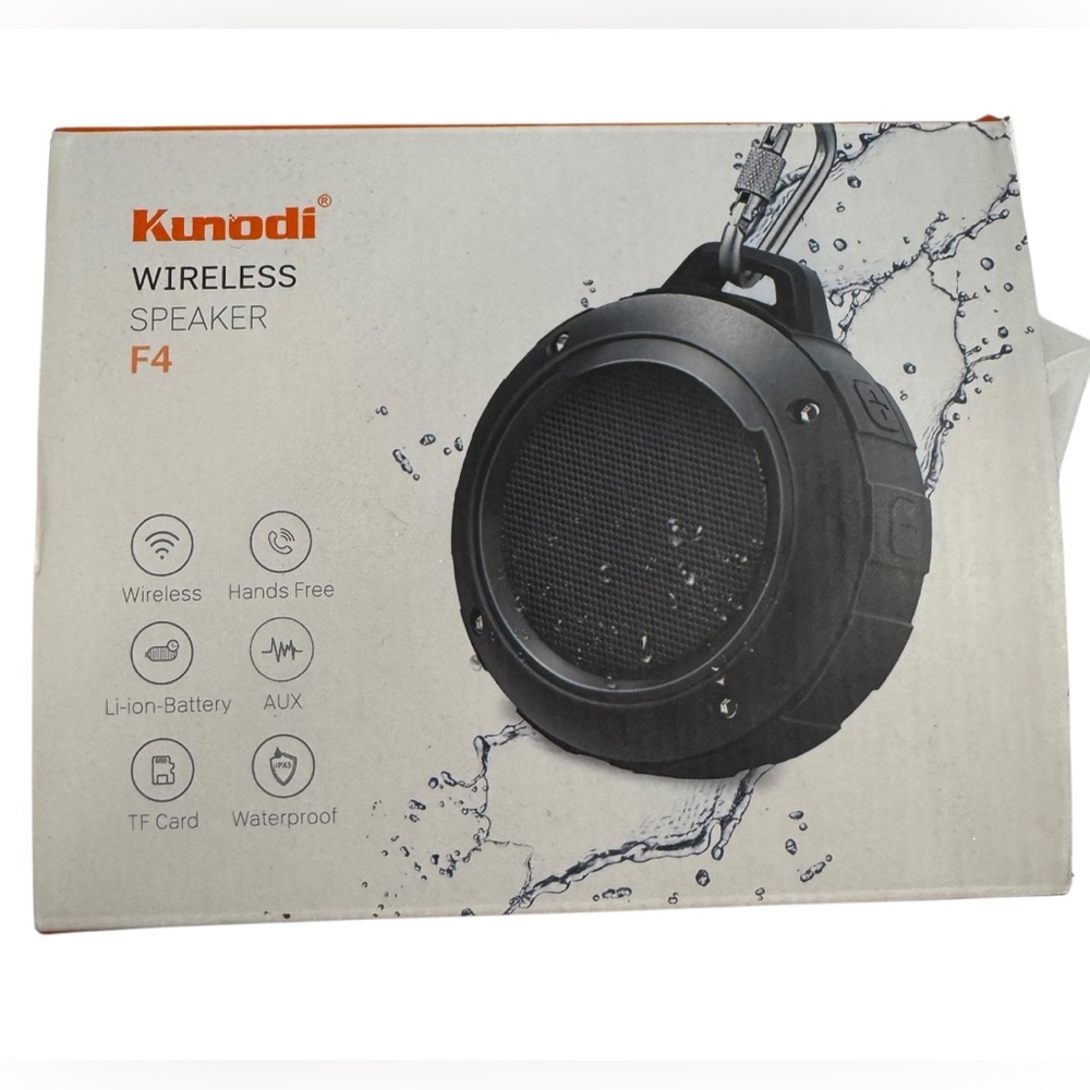 NIB Kunodi Black F4 Wireless Waterproof Speaker